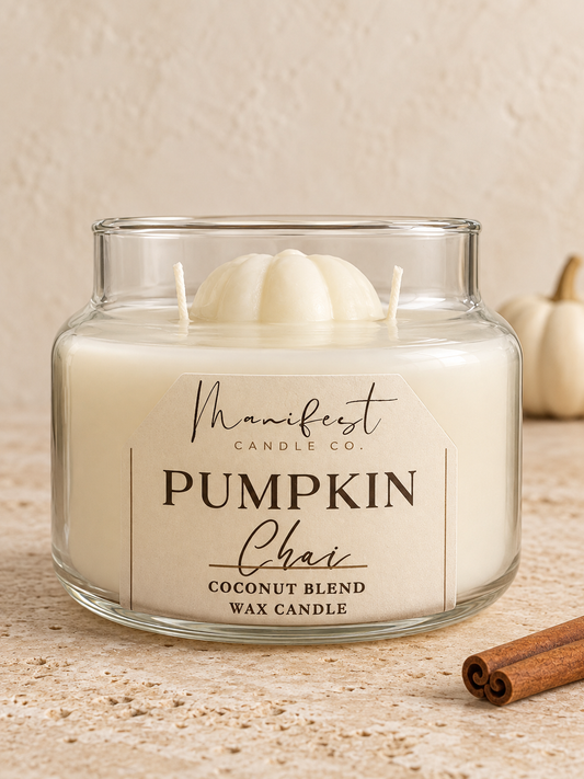 Pumpkin Chai handcrafted candle