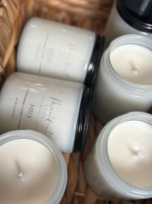 Milk soy coconut candle